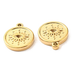 Pendentifs en acier inoxydable 304 plaqués sous vide PVD avec strass&nbsp;STAS-F287-49G