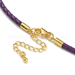 Bracelets à maillons en cordon tressé en cuir&nbsp;MAK-K022-01G-07