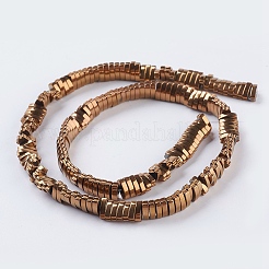 Pvd vuoto placcatura elettrodeposizione fili di perle di ematite sintetica non magnetica&nbsp;G-F534-D06