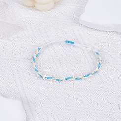 1 шт. плетеные браслеты из вощеного шнура в стиле бохо для мужчин и женщин&nbsp;BJEW-LP0004-20