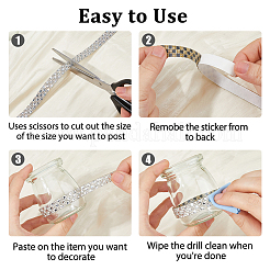 Стразы для термоаппликации из стекла (двусторонняя клейкая основа).&nbsp;DIY-WH0683-90C