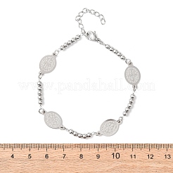 Браслеты из нержавеющей стали 304 Religion&nbsp;BJEW-F524-04A-P