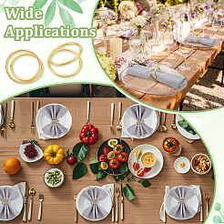 40 шт. Кольца для салфеток из сплава&nbsp;AJEW-PB0001-04