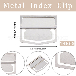 14 шт. закладки из нержавеющей стали для книг с зажимом для страниц&nbsp;AJEW-CP0009-29P