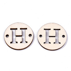 Необработанные соединители звеньев из натурального тополя WOOD-S045-140B-01H