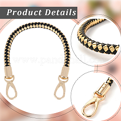 Вырезать полые 2шт плетеные круглые ремни для сумок из искусственной кожи ручки для сумок&nbsp;FIND-CL0001-02C