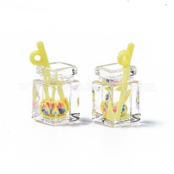 Подвески из смолы с имитацией напитка&nbsp;CRES-S359-32N