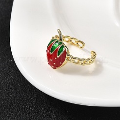 Латунные эмалированные открытые манжеты&nbsp;RJEW-K267-03A-G