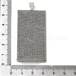 Aluminium-Anhänger Fassungen für Cabochons&nbsp;LS-PALLOY-2418-AS-LF