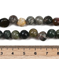 Природные моховой агат бисер нитей G-Q060-E10