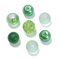 100шт прозрачные матовые стеклянные бусины нити&nbsp;GLAA-CJ0002-04