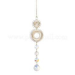 Подвесные украшения из горного хрусталя из сплава&nbsp;LS-HJEW-E012-02G-03