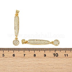 Латунные микро проложить кубического циркония подвески&nbsp;KK-S526-21G-A