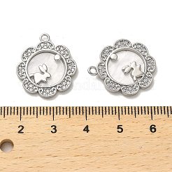 Латунные микро проложить кубического циркония подвески KK-K355-49P