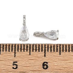 Латунные микропаве прозрачные кубические циркониевые подвески&nbsp;KK-A269-30P