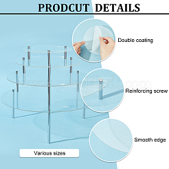 4 набор из 4 круглых акриловых подставок для кексов ODIS-FG0001-70