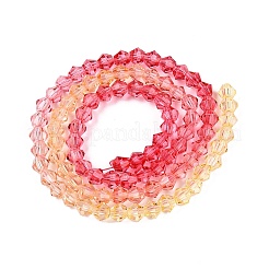 Perles de verre en fil de peinture cuite à dégradé de couleurs&nbsp;X1-DGLA-A039-T6mm-A03