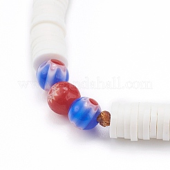 Мобильные ремни ручной работы лэмпворк из бисера на рождество HJEW-JM00446-01