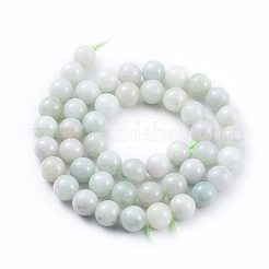 Perles de jadéite naturel brins&nbsp;G-F662-02A-8mm