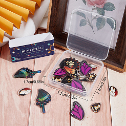 24шт. 6 стильных акриловых подвески серии весна-лето SACR-SC0001-12