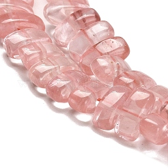 Вишневого кварца стеклянные бусы пряди G-Q167-B20-01