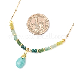 Натуральные малазийские нефритовые подвески на шею&nbsp;NJEW-JN05917-03