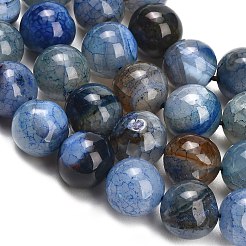 Chapelets de perles veines de dragon en agate naturelle&nbsp;GG-L001-L01-01D