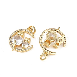 Латунные микро проложить кубического циркония подвески&nbsp;KK-S526-25G