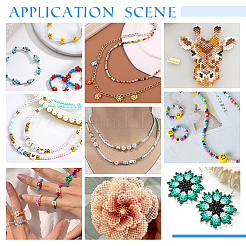 15 цветные стеклянные бусины&nbsp;SEED-PH0012-07