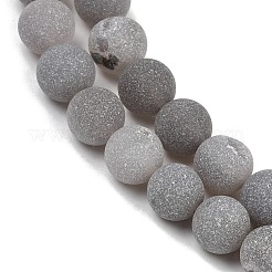 Натуральный druzy агатовые бусы пряди&nbsp;G-NH0024-A02-10mm