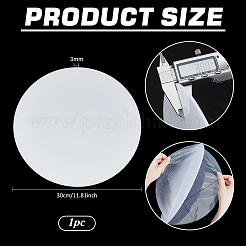 Акриловый плоский круглый складной светоотражающий картон&nbsp;AJEW-WH0596-201A