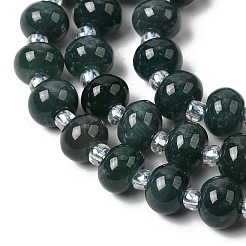 Натуральные бусины из мьянманского жадеита&nbsp;G-F822-B01-02