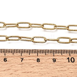 Collane a catena testurizzata a graffetta in acciaio inossidabile 304 da 4 mm per uomo e donna&nbsp;SA-CBAB767-10G