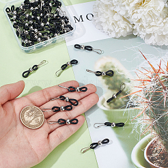 60 шт. железные застежки-молнии HJEW-WH00169