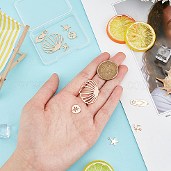 10шт 5 стильные латунные подвески KK-BC0009-32