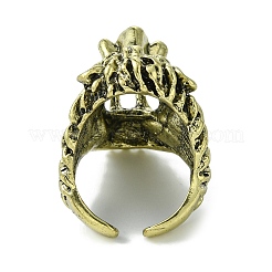 Открытые манжеты из сплава льва RJEW-K275-30AB