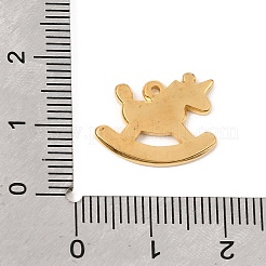 Pendentifs en acier inoxydable 304 avec émail rouge&nbsp;SA-CBAFCDF-03G