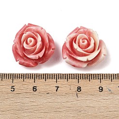 Резные бусины из синтетического коралла SHEL-Z003-03F