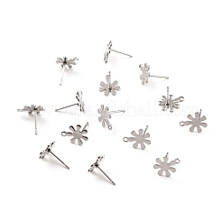 Фурнитура для сережек-гвоздиков из нержавеющей стали 201 STAS-C044-04P