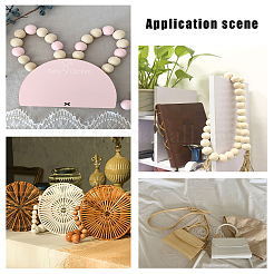 Круглые бусины из натурального необработанного дерева WOOD-PH0008-91-30mm