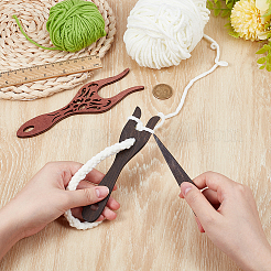 2шт 2 стиля деревянный вязальный станок плексер&nbsp;DIY-BC0015-94