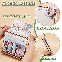 3 Zoll rechteckiger Holzeinband für Sammelalbum&nbsp;DIY-WH0349-306A