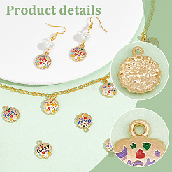 Подвески из сплава 36шт 6 цветов ENAM-PH0002-29