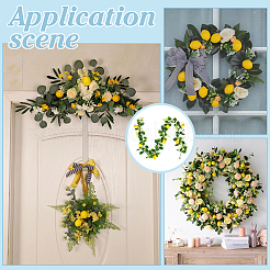 1шт гирлянда из искусственной лимонной трости из ткани и пенопласта&nbsp;DIY-PH0033-27