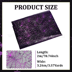 Полиэстеровая сетчатая ткань на тему Хэллоуина&nbsp;DIY-WH0661-37B