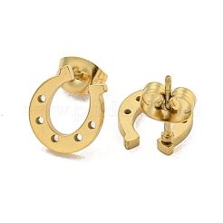 Boucles d'oreilles à tige en acier inoxydable 304&nbsp;EJEW-G384-02F