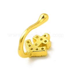 Якорный зажим из прозрачного кубического циркония на носовом кольце AJEW-F059-19G