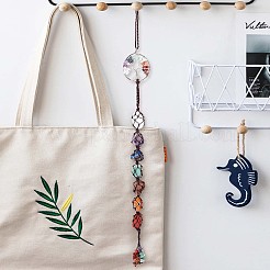 Обернутые проволокой фишки из натуральных драгоценных камней HJEW-WH0021-32