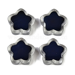 Двухцветные стеклянные бусины для настроения&nbsp;GLAA-Z007-06B