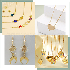 600 шт. 4 стиля соединительных колец из нержавеющей стали 304 STAS-BBC0004-56